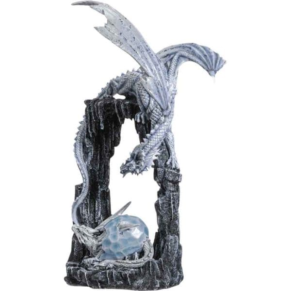 Dragon and Hatchling Ice Cave Statue