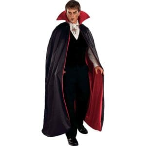 Reversible Red and Black Cape
