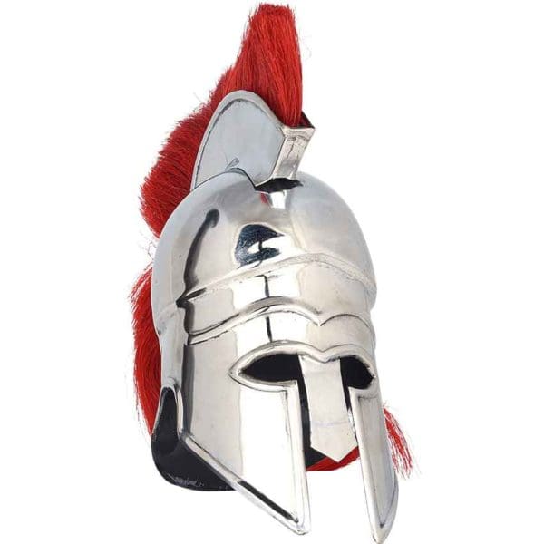 Mini Corinthian Helmet With Red Plume