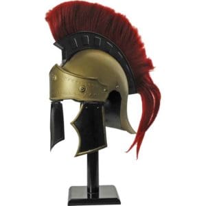 Red Crest Roman Centurion Helmet