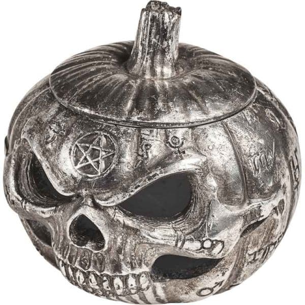 Pumpkin Skull Pot