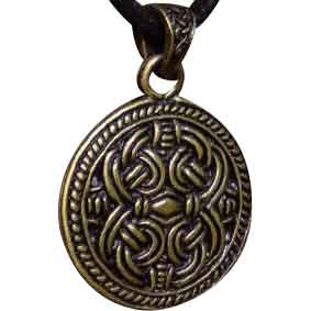 Celtic Cross with Knot Necklace - Gold