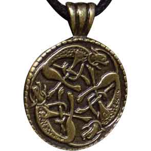 Celtic Wild Hunt Necklace - Gold