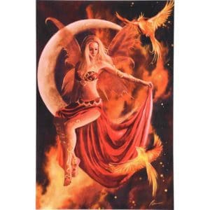 Fire Moon Wooden Fairy Sign