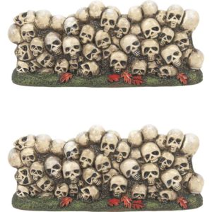 Scary Skeletons Wall Set of 2 - Halloween Village Accessories by Department 56