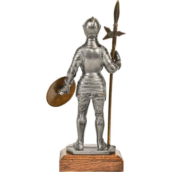 16th Century Knight with Halberd Statue