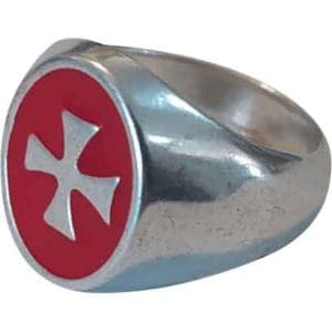 Womens Red Templar Ring