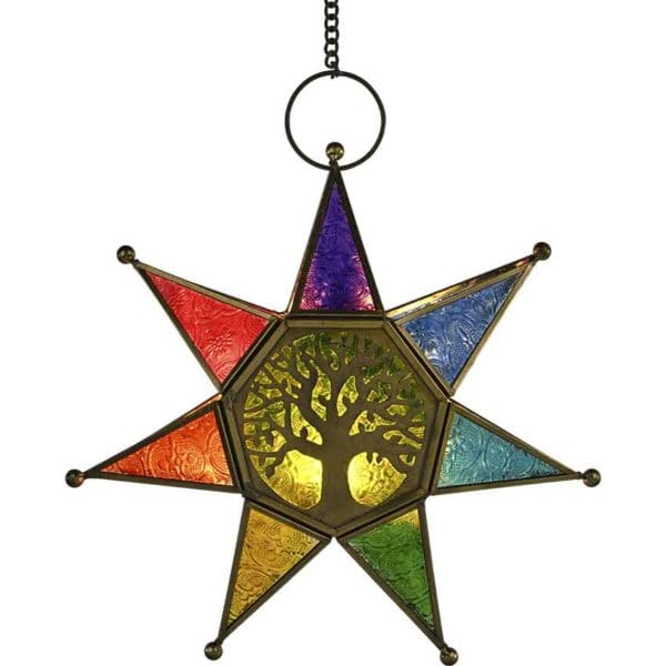 Seven Point Tree of Life Tealight Lantern