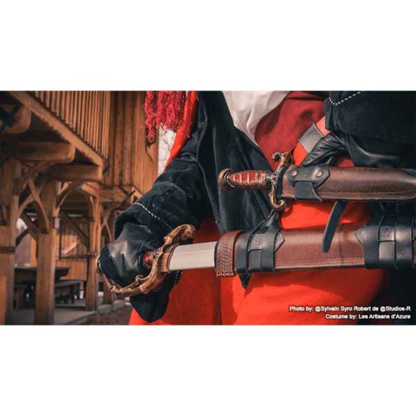 Musketeer and Noble LARP Dagger Scabbard