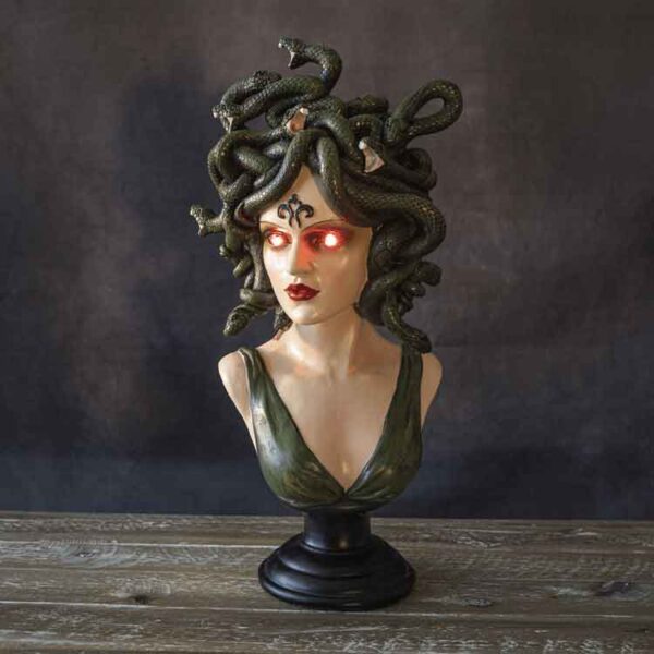 LED Medusa Bust Statue