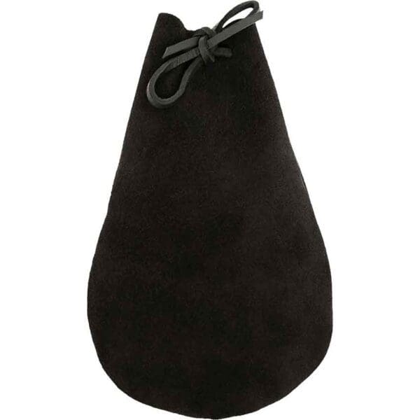 Medieval Peasant Drawstring Pouch - Black