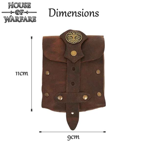 Archer of the Realm Leather Belt Bag - Brown