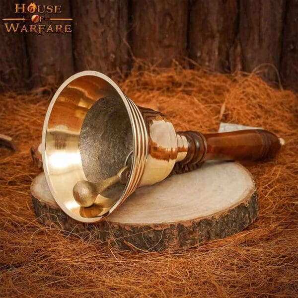 Brass Hand Bell with Wood Handle