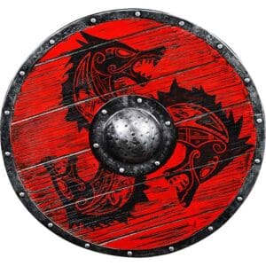 Fenrir Round Wooden Viking Shield