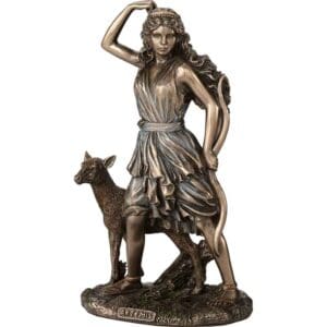 Bronze Artemis Greek Goddess Statue