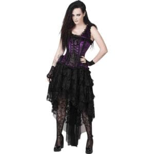 Feofil Black Lace Gothic Skirt