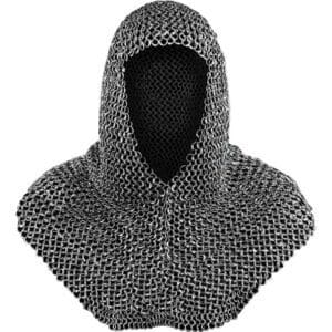 Richard Riveted Oiled Chainmail Coif - Special Edition