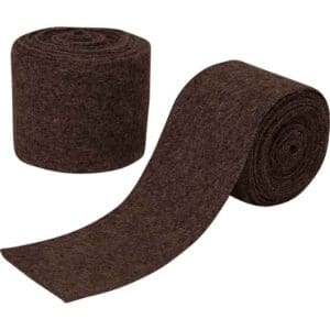 Canvas Viking Arm Wraps with Brooches - Brown