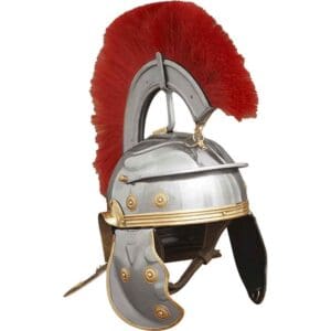 Roman Legionary Steel Helmet with Plume
