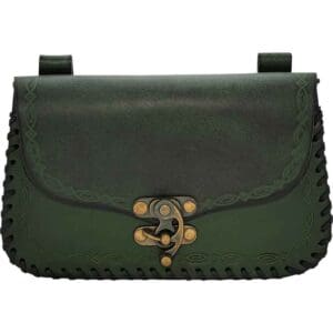 The Mythical Sorcerer Leather Belt Bag - Green