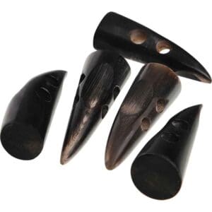 Medieval Ox Horn Toggles - Set of 5