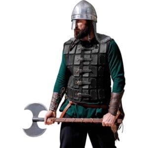 Tyr Viking Leather Brigandine - Black
