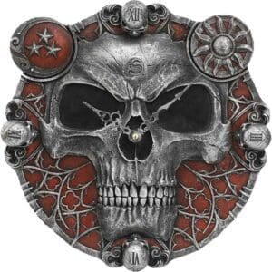 Hands of Death Skull Clock