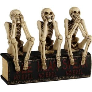 Three Wise Skeletons Statue