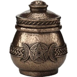Triple Moon Pentagram Apothecary Jar