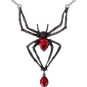 Black Widow Spider Necklace