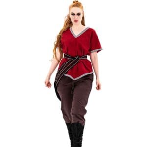 Matilda Womens Viking Tunic - Red