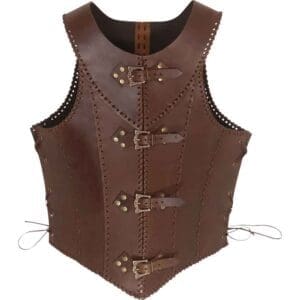 The Lady Warrior Leather Corset - Brown